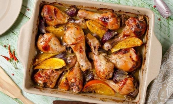 Смачний рецепт курки з апельсинами