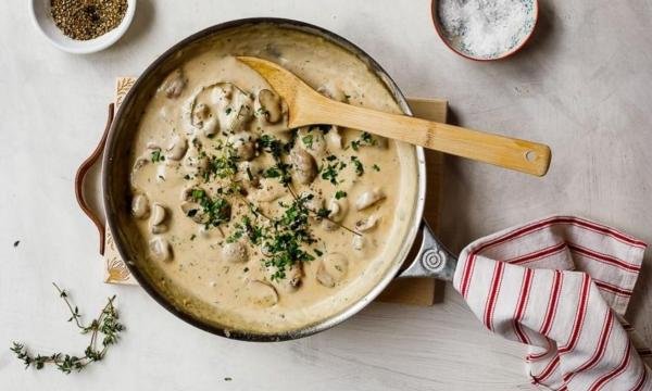 Підлива з курки і грибів