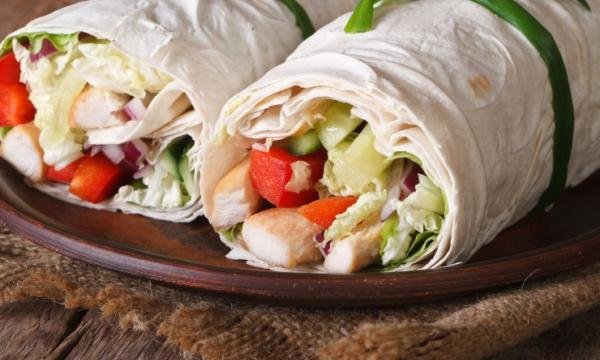 Рецепт лаваша з куркою