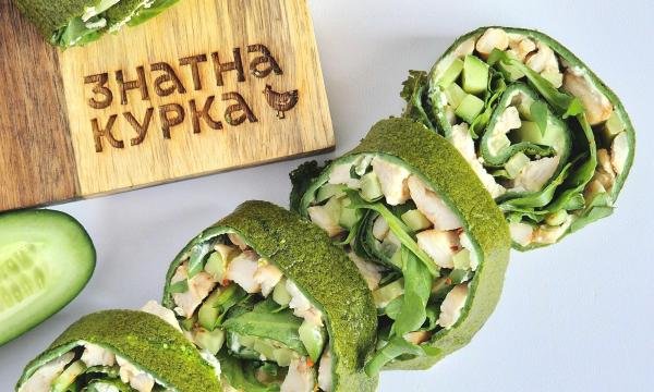 Шпинатний рулет