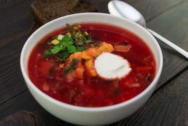 Борщ з куркою рецепт