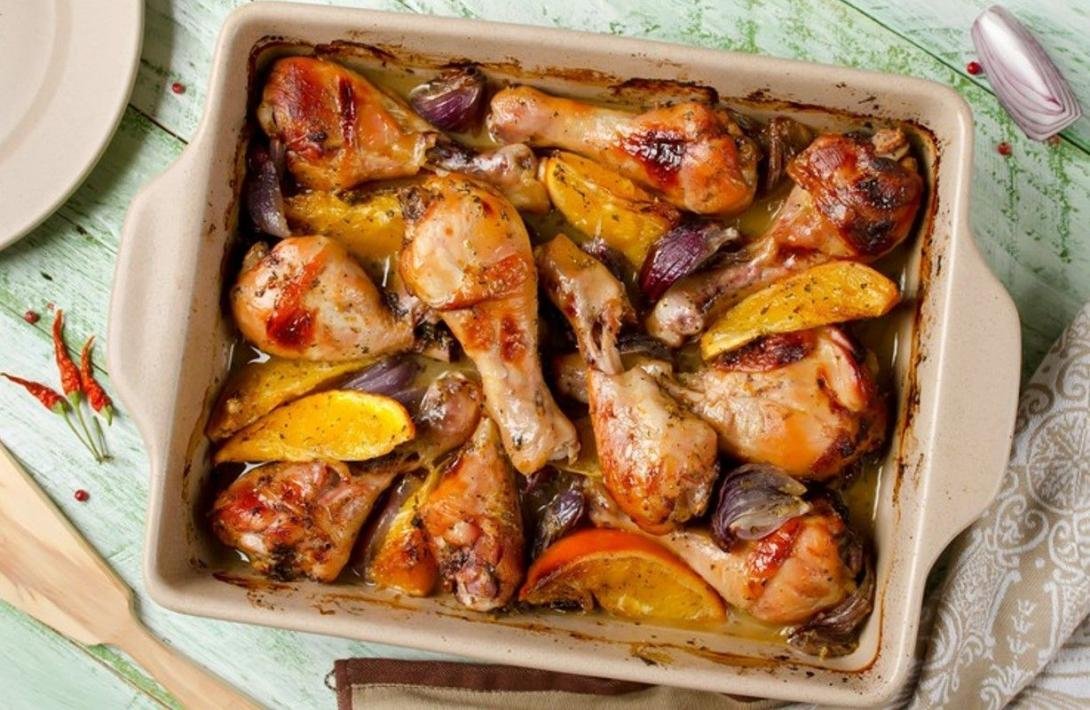 Смачний рецепт курки з апельсинами