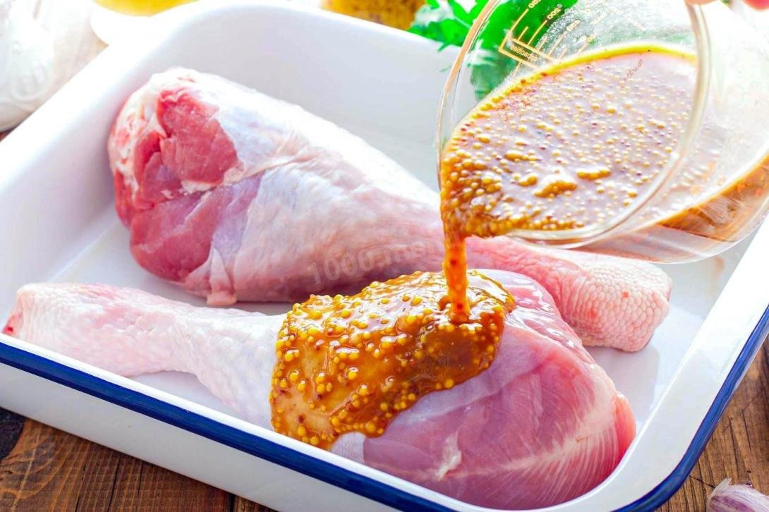 Медово-гірчичний маринад для курки